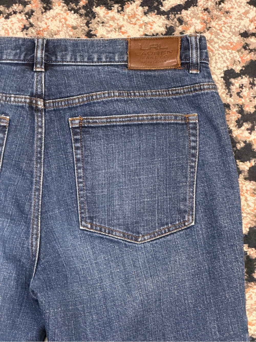 Lauren Ralph Lauren Jeans Co. Vintage Classic Mid-Calf Denim Capri Jeans Size 14 - Picture 11 of 16